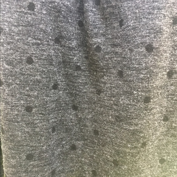 Loft so soft knit black/ gray cold shoulder blouse - Picture 4 of 11